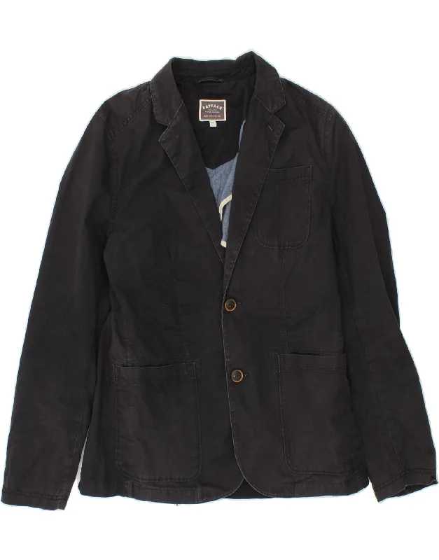 Men's Coats for Casual WearFAT FACE Mens 2 Button Blazer Jacket UK 38 Medium Black Cotton