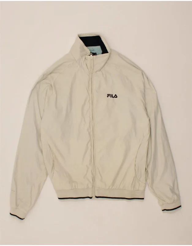 Affordable Men's Winter CoatsFILA Mens Bomber Jacket IT 52 XL Off White Polyester