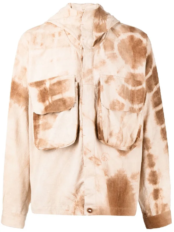 Men's Coats with PocketsForager Tie-Dye Hooded Jacket