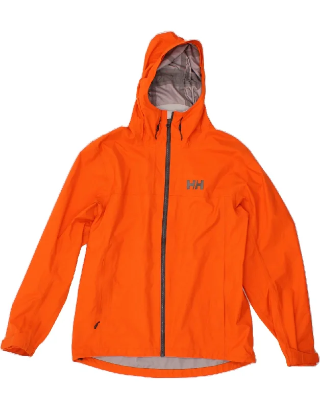 Luxurious Men's Cashmere CoatsHELLY HANSEN Mens Hooded Rain Jacket UK 40 Large Orange Polyamide Luxurious Men's Cashmere CoatsHELLY HANSEN Mens Hooded Rain Jacket UK 40 Large Orange Polyamide