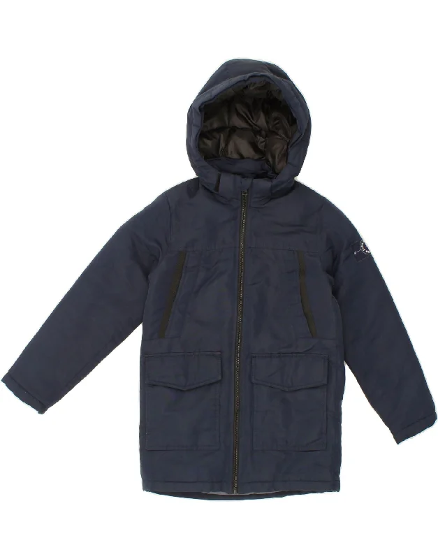 Men's Coats with Reflective StripesJACK & JONES Boys Hooded Padded Jacket 9-10 Years Navy Blue Polyester Men's Coats with Reflective StripesJACK & JONES Boys Hooded Padded Jacket 9-10 Years Navy Blue Polyester