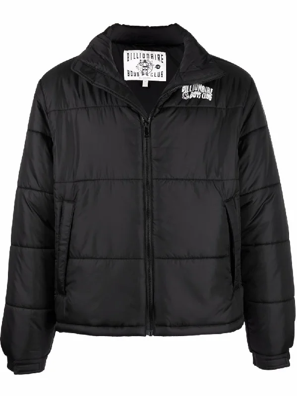 Men's Coats for Short MenLogo-Print Padded Jacket
