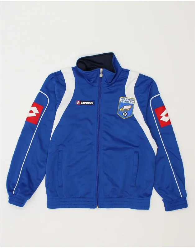 Men's Coats with Hidden PocketsLOTTO Boys Graphic Tracksuit Top Jacket 9-10 Years Small Blue Colourblock Men's Coats with Hidden PocketsLOTTO Boys Graphic Tracksuit Top Jacket 9-10 Years Small Blue Colourblock