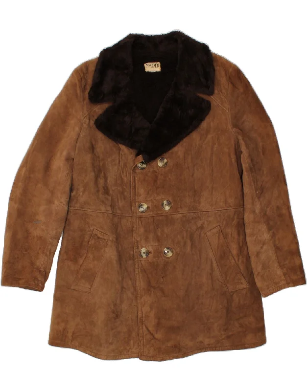 Men's Coats for All SeasonsMAREN Mens Shearling Jacket IT 56 3XL Brown