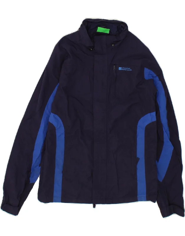 Men's Coats for Short MenMOUNTAIN WAREHOUSE Boys Rain Jacket 12-13 Years Navy Blue Colourblock