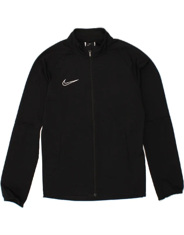 Men's Coats with Hidden PocketsNIKE Boys Dri Fit Tracksuit Top Jacket 13-14 Years XL Black Polyester Men's Coats with Hidden PocketsNIKE Boys Dri Fit Tracksuit Top Jacket 13-14 Years XL Black Polyester