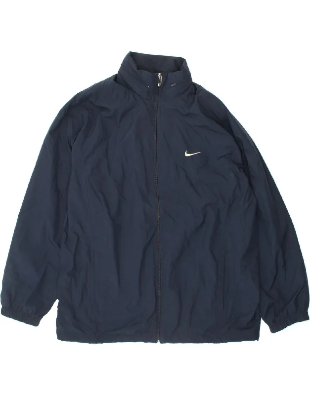 Men's Coats with Multi-Pocket DesignNIKE Mens Rain Jacket UK 44 2XL Navy Blue Polyester Men's Coats with Multi-Pocket DesignNIKE Mens Rain Jacket UK 44 2XL Navy Blue Polyester