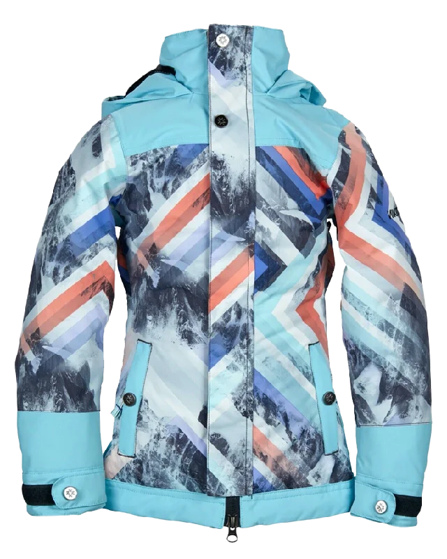 Men's Coats for Outdoor ActivitiesNikita Girls Magnolia Jacket - Geo Storm/Caribean Men's Coats for Outdoor ActivitiesNikita Girls Magnolia Jacket - Geo Storm/Caribean