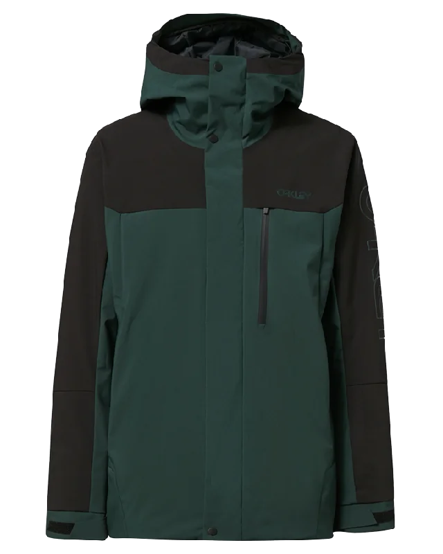 Men's Coats with ButtonsOakley Tnp Tbt Insulated Jacket - Hunter Green/Blackout