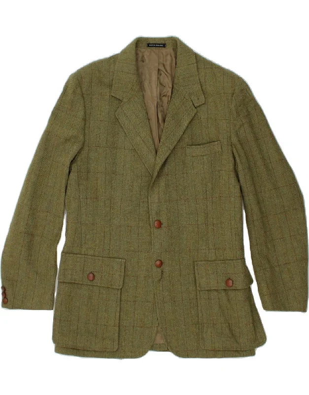 Men's Coats for Formal EventsORVIS Mens 2 Button Blazer Jacket UK 42 XL Khaki Check New Wool Men's Coats for Formal EventsORVIS Mens 2 Button Blazer Jacket UK 42 XL Khaki Check New Wool