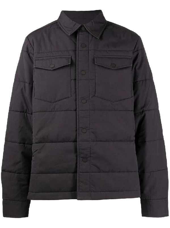 Men's Coats with Belted WaistsPadded Shirt Jacket
