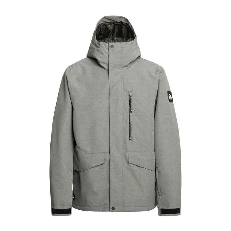 Fashionable Men's Denim JacketsQuiksilver 2024 Mission Jacket - Heather Grey