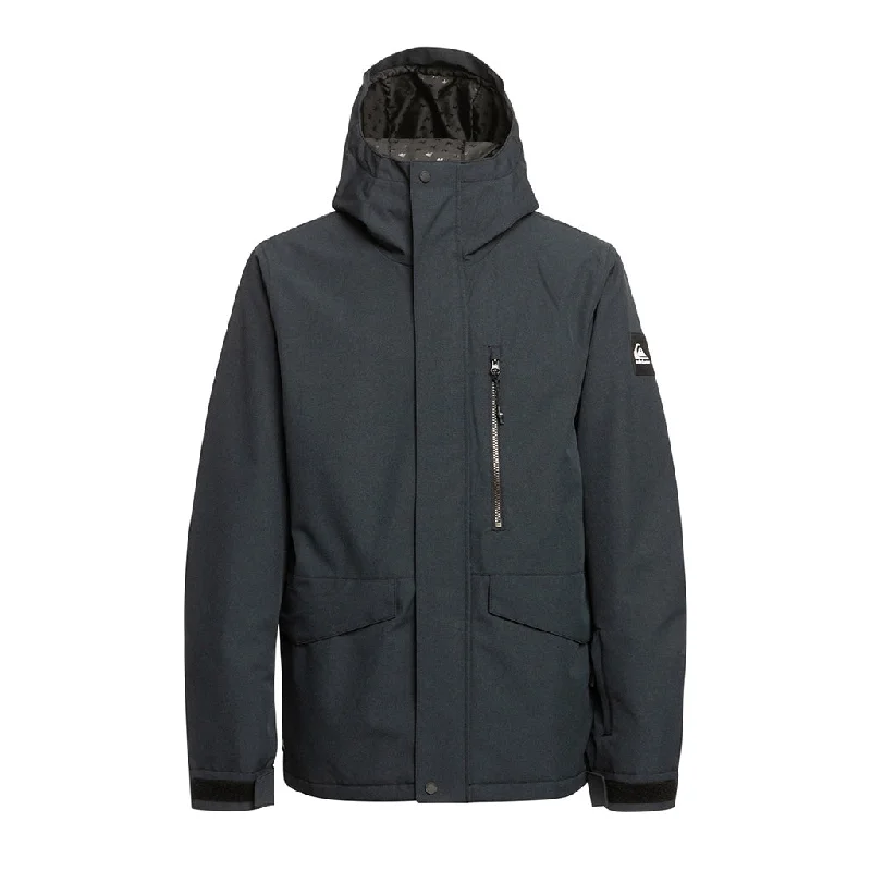 Men's Coats for SnowshoeingQuiksilver 2024 Mission Jacket - True Black