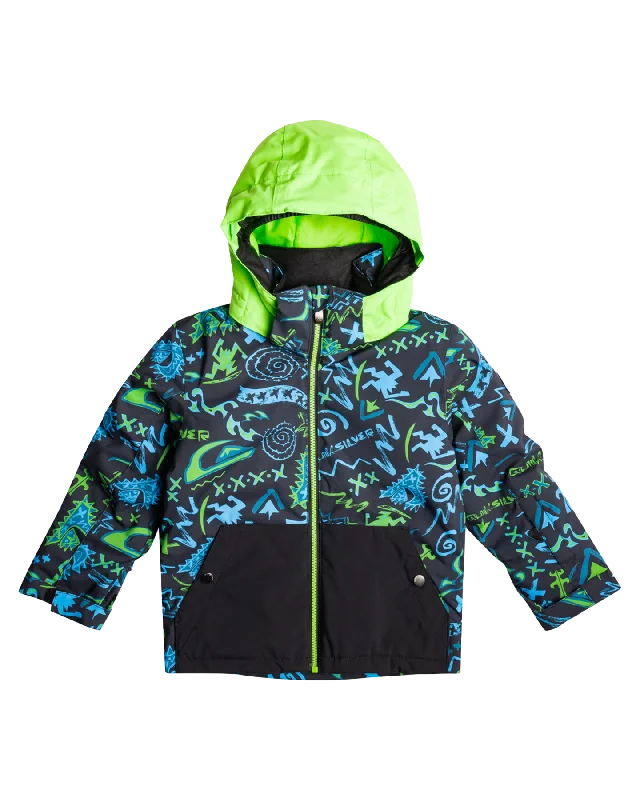 Men's Coats with Velcro ClosuresQuiksilver Boys' 2-7 Little Mission Snow Jacket - Tattoo Heritage / True Black Men's Coats with Velcro ClosuresQuiksilver Boys' 2-7 Little Mission Snow Jacket - Tattoo Heritage / True Black