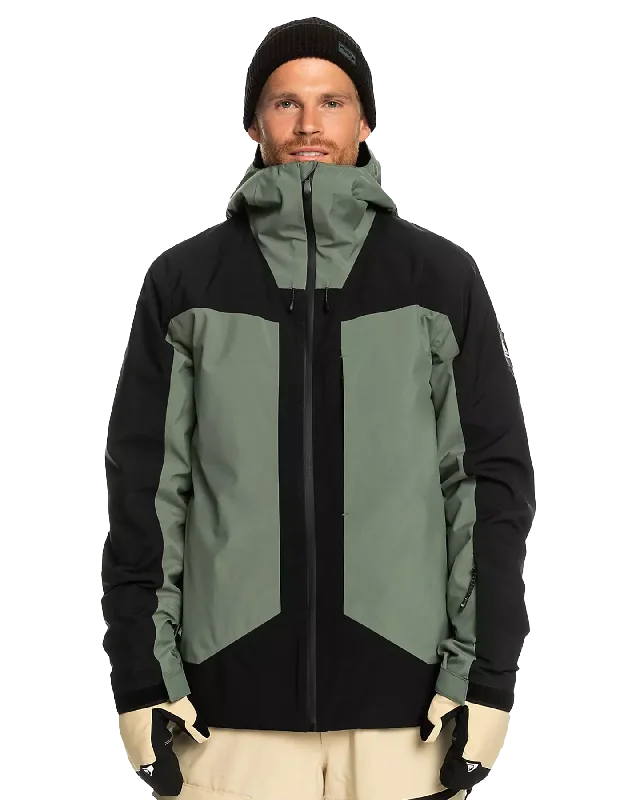 Men's Coats with Synthetic InsulationQuiksilver Men's Muldrow Technical Snow Jacket - True Black Men's Coats with Synthetic InsulationQuiksilver Men's Muldrow Technical Snow Jacket - True Black