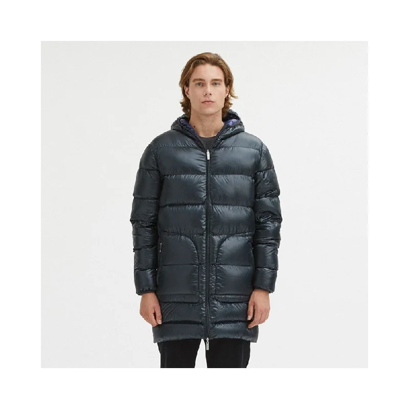 Men's Coats for Cold WeatherGray Nylon Men Jacket