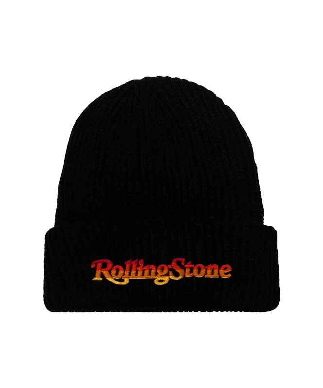 Unique Fedora CapsROLLING STONE BEANIE - BLACK