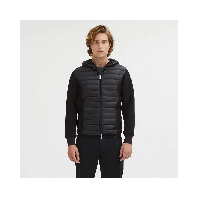 Men's Coats for RunningBlack Nylon Men Jacket
