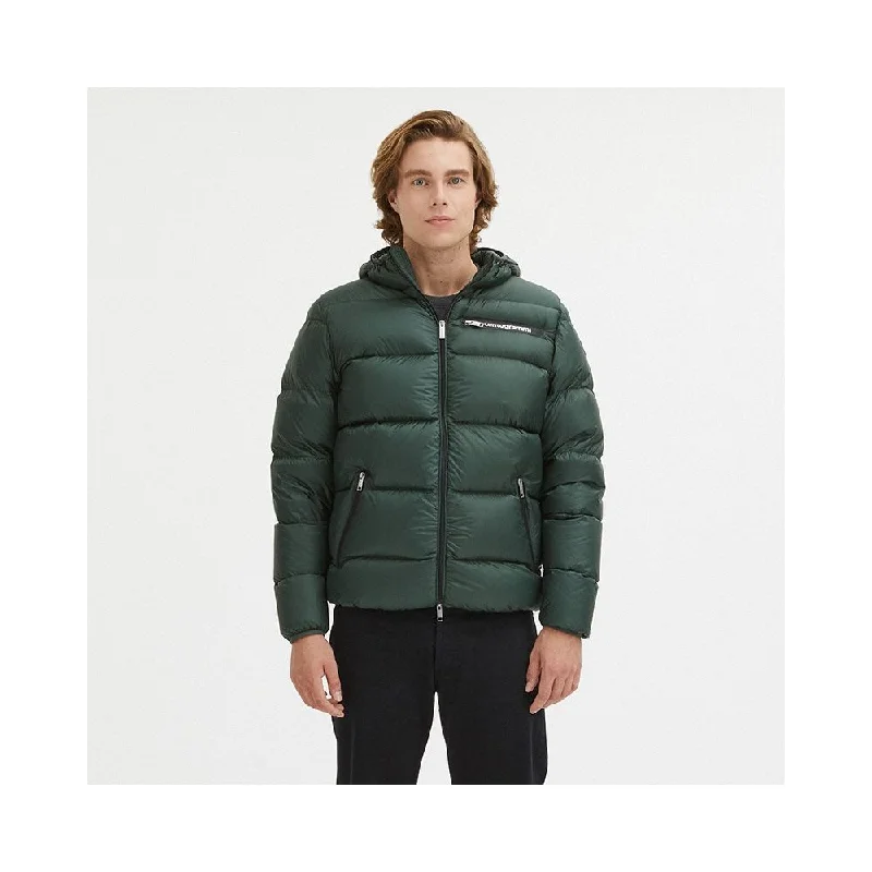 Men's Coats for BikingGreen Nylon Men Jacket