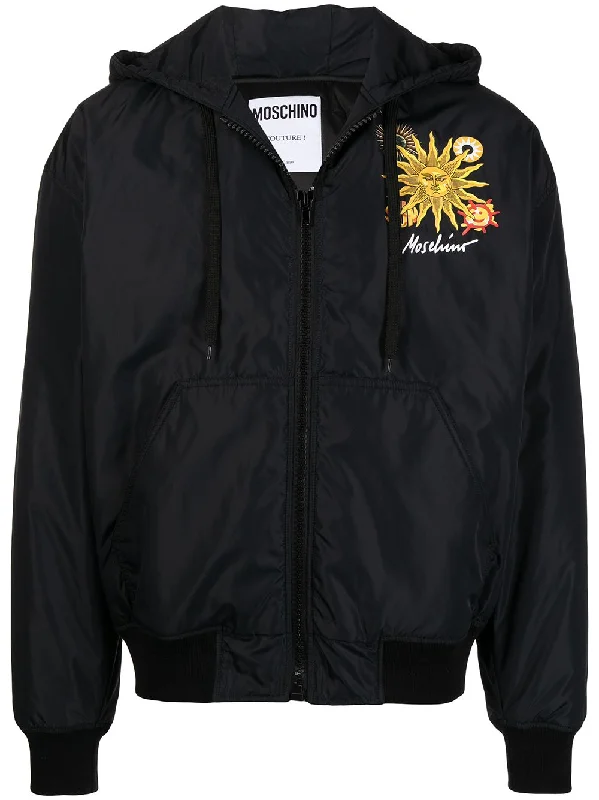 Men's Coats for Rainy WeatherSun-Print Puffer Jacket