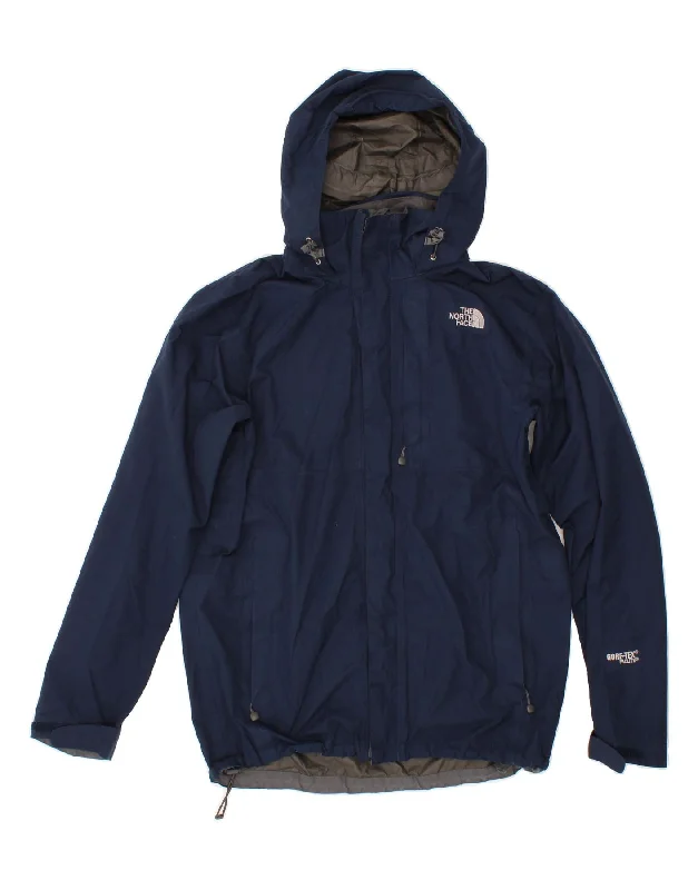 Men's Coats for SnowshoeingTHE NORTH FACE Mens Hooded Rain Jacket UK 38 Medium Navy Blue Polyester Men's Coats for SnowshoeingTHE NORTH FACE Mens Hooded Rain Jacket UK 38 Medium Navy Blue Polyester