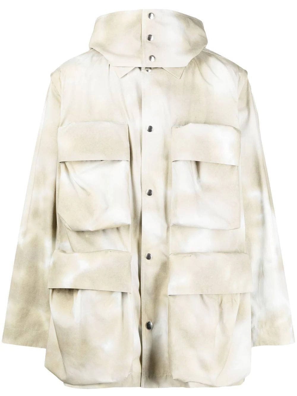 Unique Men's Flight JacketsTie-Dye Hooded Jacket