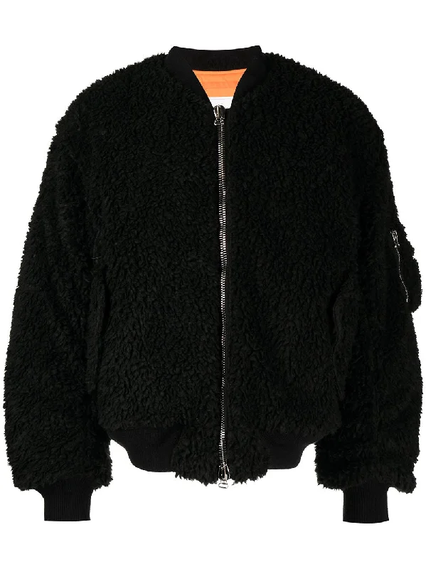 Men's Coats with Modern CutsZip-Detail Bomber Jacket