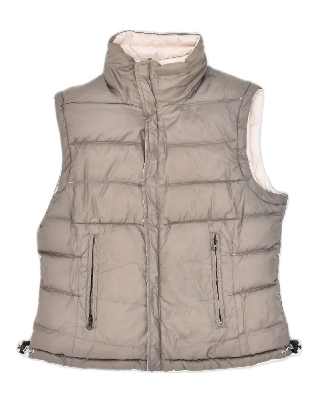 Men's Coats with ButtonsDOLOMITE Mens Reversible Padded Gilet UK 38 Medium Grey Polyester