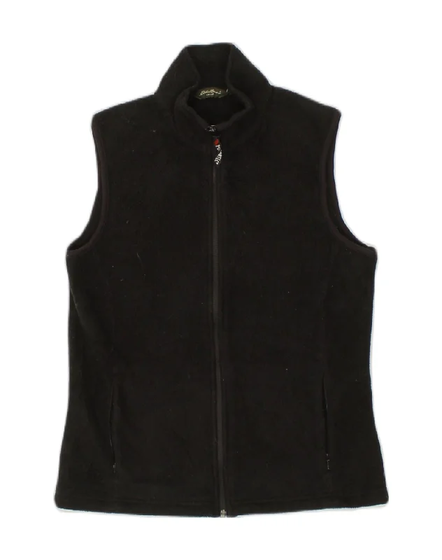 Cool Men's Pea CoatsEDDIE BAUER Mens Fleece Gilet UK 36 Small Black Polyester