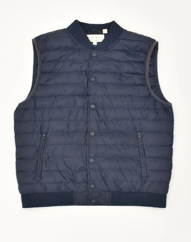 Lightweight Men's WindbreakersJACK WILLS Mens Superior Padded Gilet UK 36 Small Navy Blue Polyester Lightweight Men's WindbreakersJACK WILLS Mens Superior Padded Gilet UK 36 Small Navy Blue Polyester