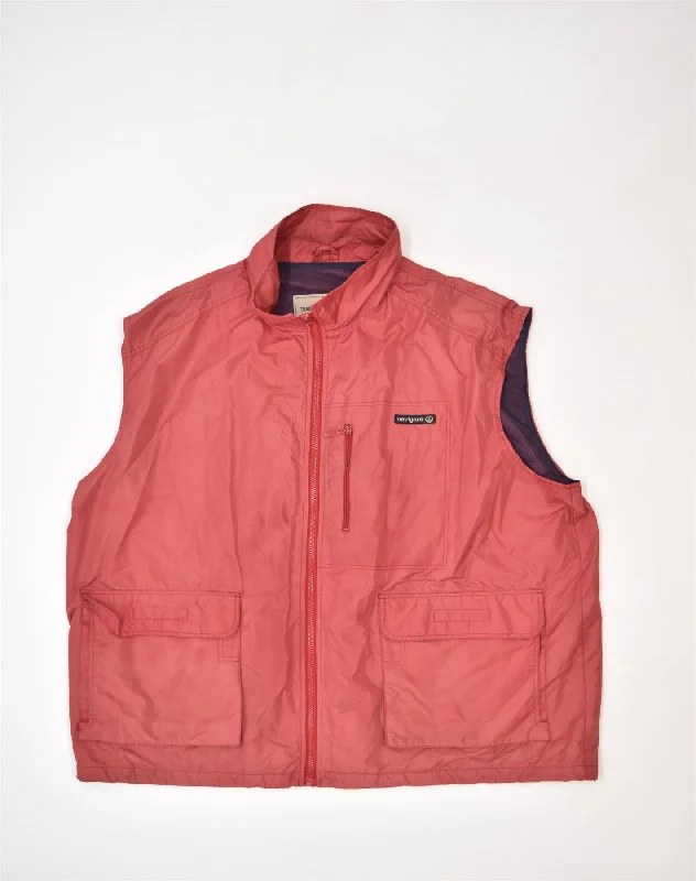 Men's Coats with Belted WaistsNAVIGARE Mens Slim Utility Gilet UK 50 5XL Red Polyester