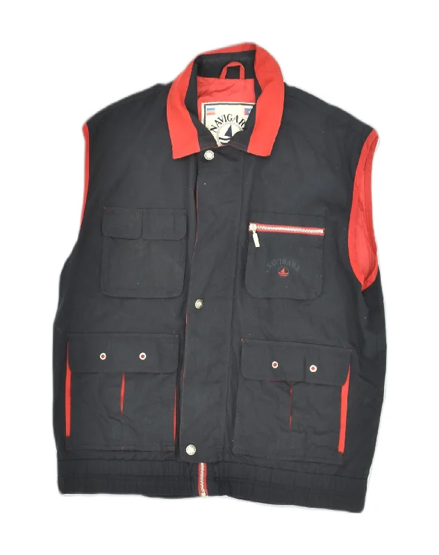 Essential Men's Puffer JacketsNAVIGARE Mens Utility Gilet UK 38 Medium Black