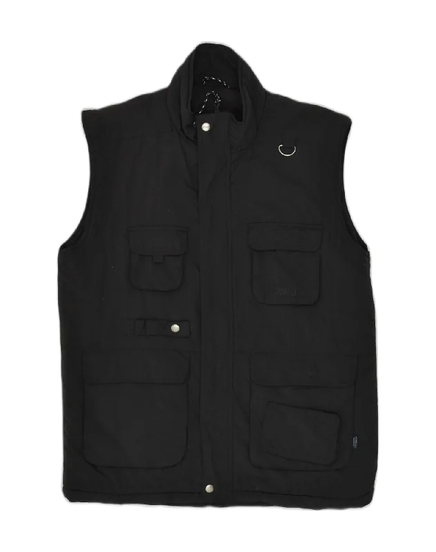 Men's Coats with ZippersTORELLI Mens Utility Gilet UK 42 XL Black Nylon