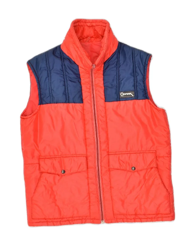 Modern Men's Field JacketsVINTAGE Mens Padded Gilet UK 38 Medium Red Colourblock Nylon Modern Men's Field JacketsVINTAGE Mens Padded Gilet UK 38 Medium Red Colourblock Nylon